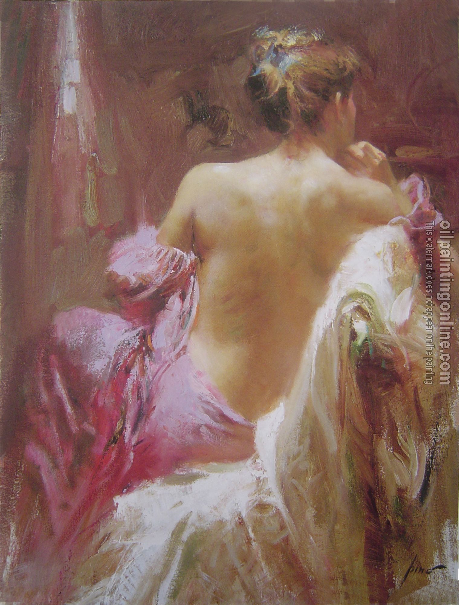 Pino Daeni - Impression oil painting.